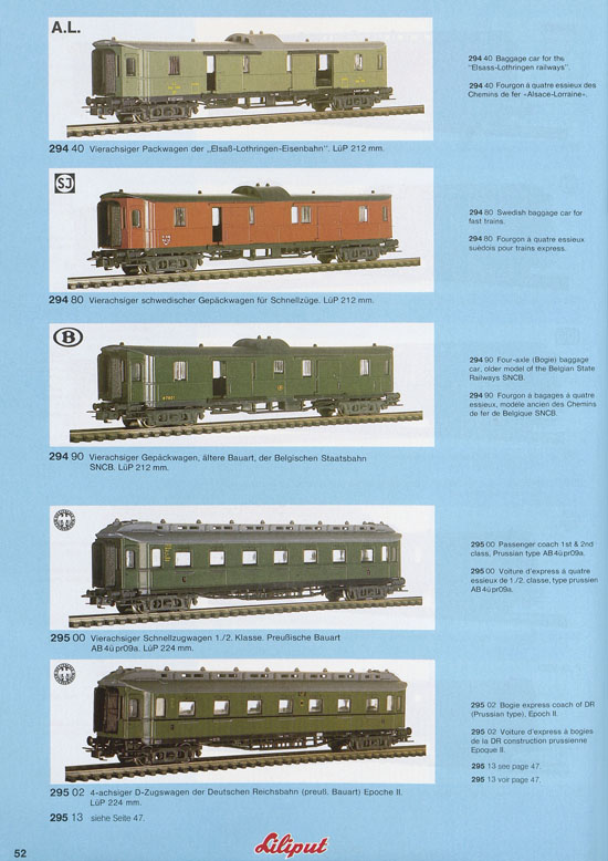 Liliput Modelleisenbahn Katalog 1981