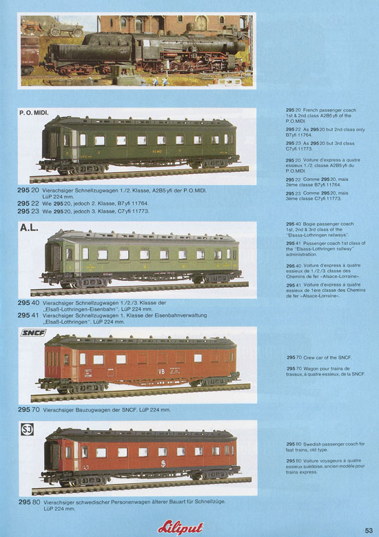 Liliput Modelleisenbahn Katalog 1981