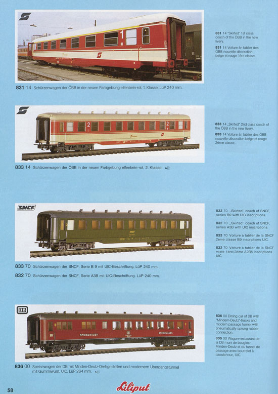 Liliput Modelleisenbahn Katalog 1981