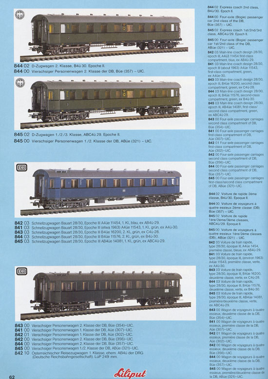 Liliput Modelleisenbahn Katalog 1981