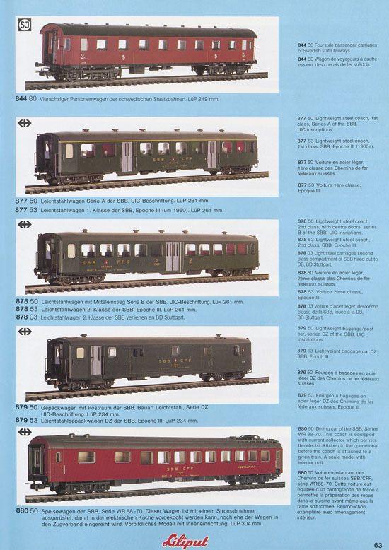 Liliput Modelleisenbahn Katalog 1981