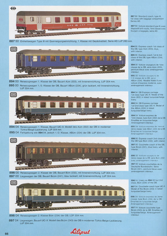 Liliput Modelleisenbahn Katalog 1981