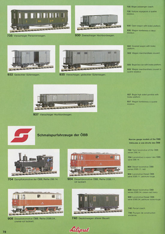 Liliput Modelleisenbahn Katalog 1981