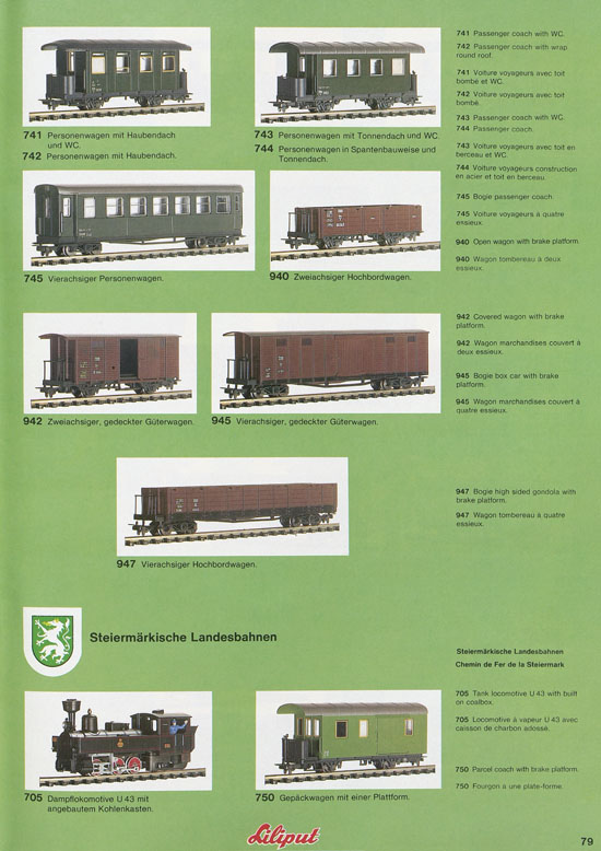 Liliput Modelleisenbahn Katalog 1981