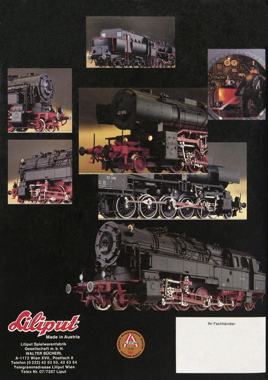 Liliput Modelleisenbahn Katalog 1981