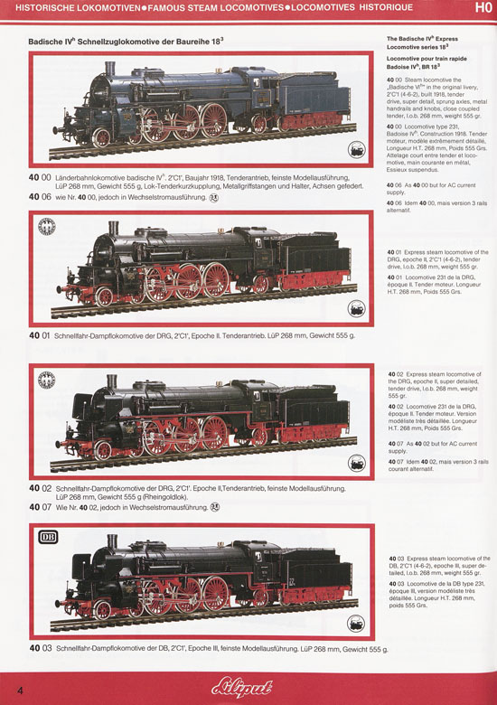 Liliput Modelleisenbahn Katalog 1984