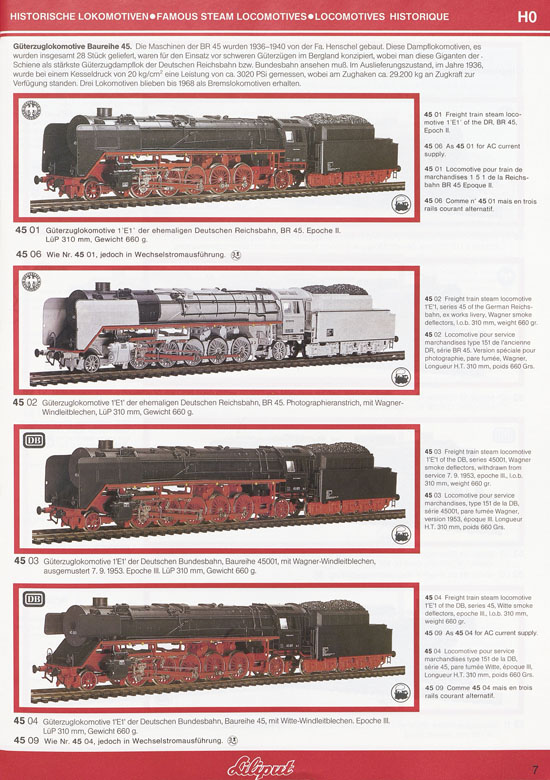 Liliput Modelleisenbahn Katalog 1984