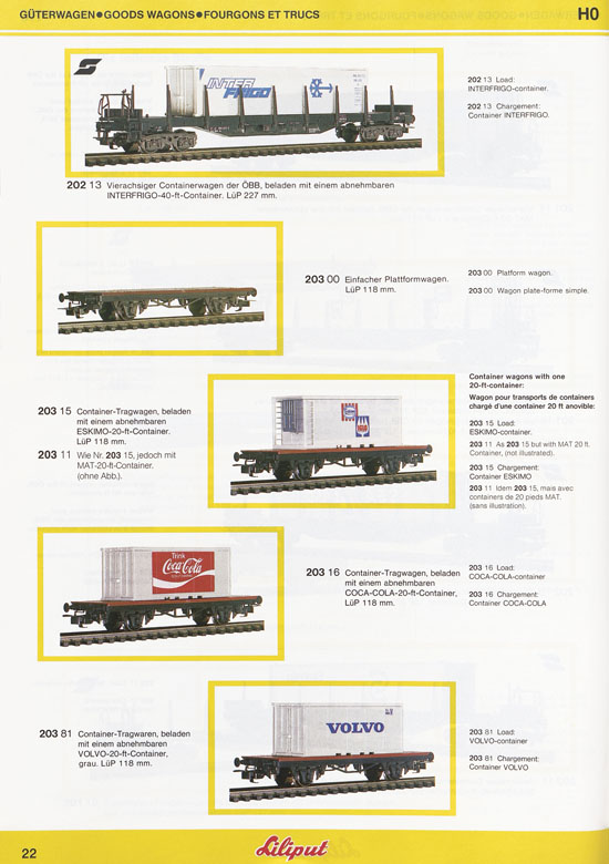 Liliput Modelleisenbahn Katalog 1984