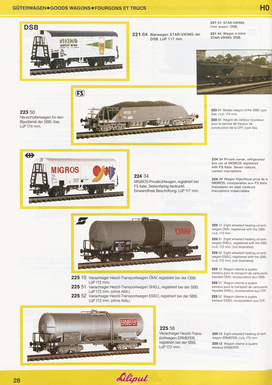 Liliput Modelleisenbahn Katalog 1984