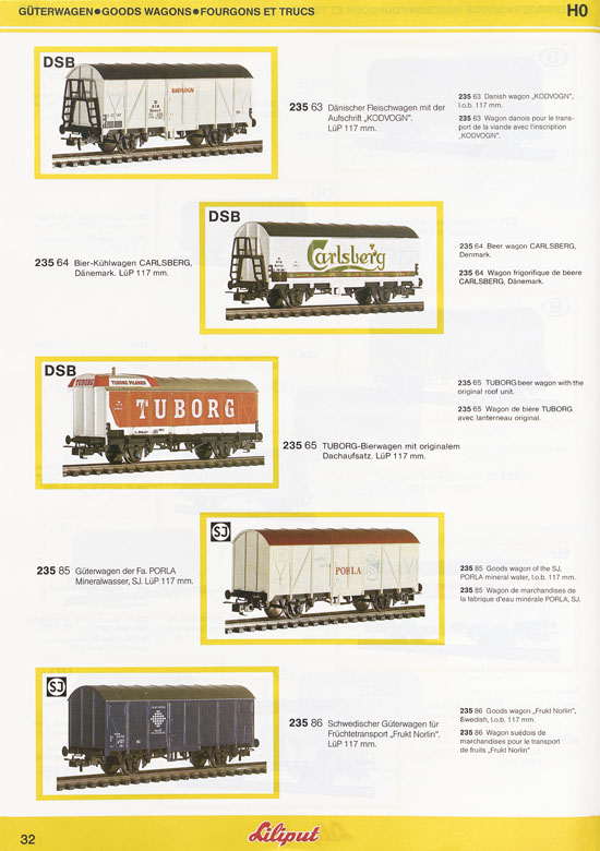 Liliput Modelleisenbahn Katalog 1984