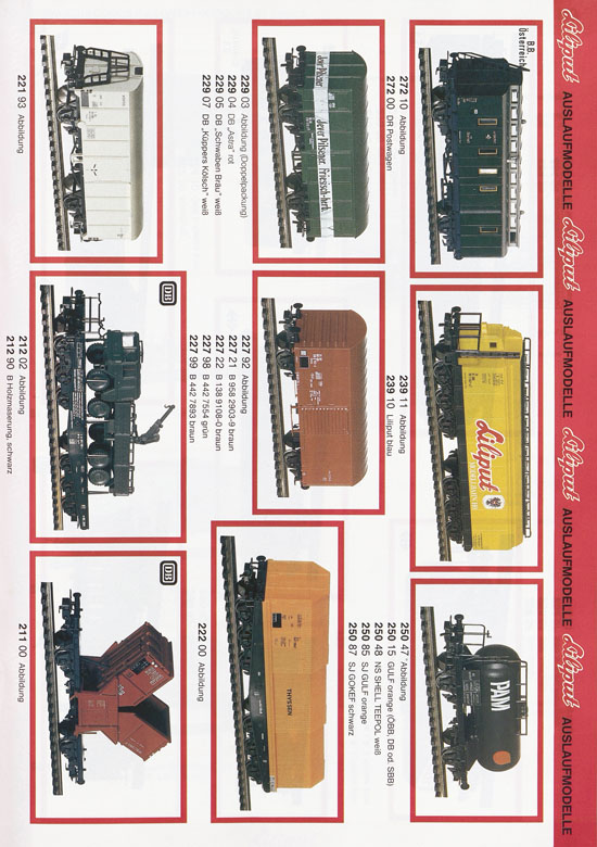 Liliput Modelleisenbahn Katalog 1984