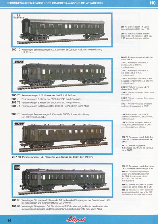 Liliput Modelleisenbahn Katalog 1984