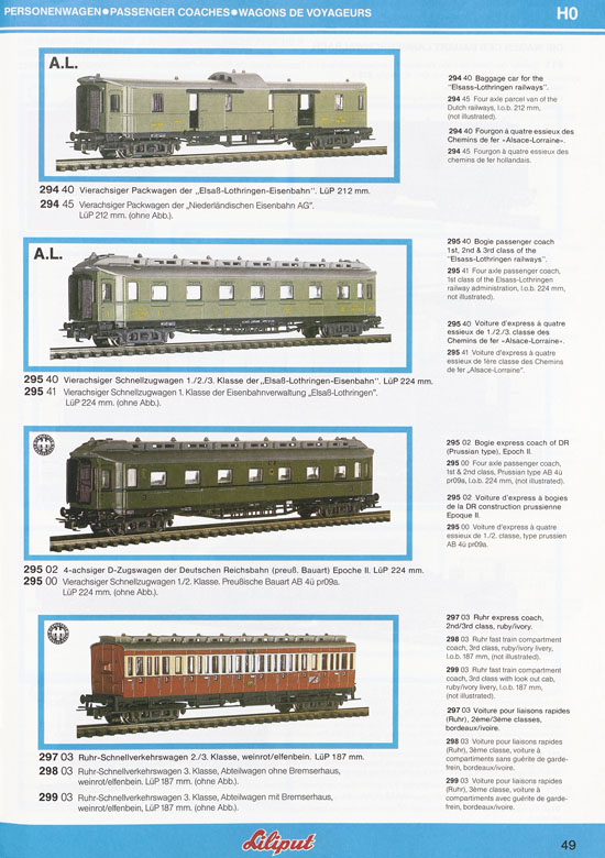 Liliput Modelleisenbahn Katalog 1984