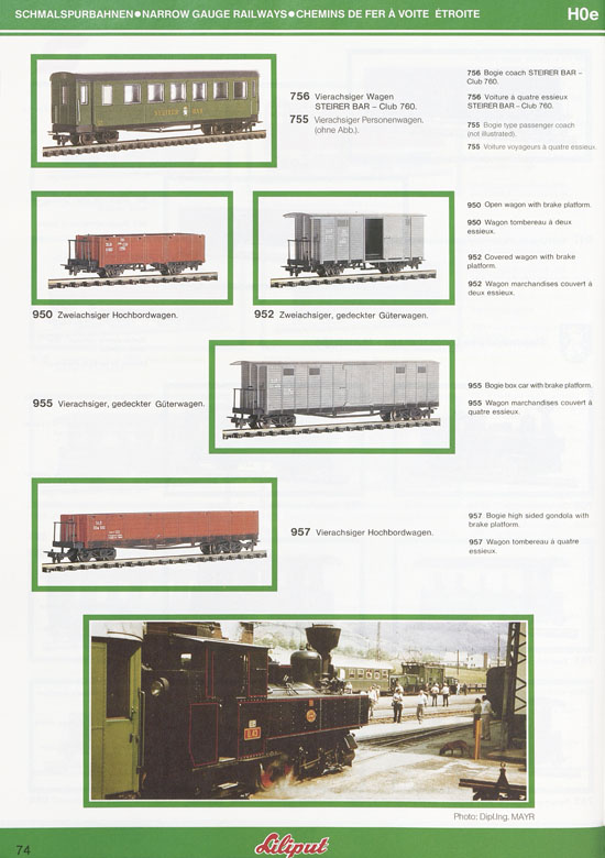 Liliput Modelleisenbahn Katalog 1984