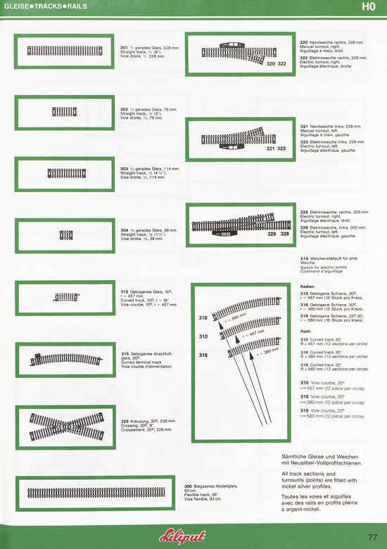 Liliput Modelleisenbahn Katalog 1984