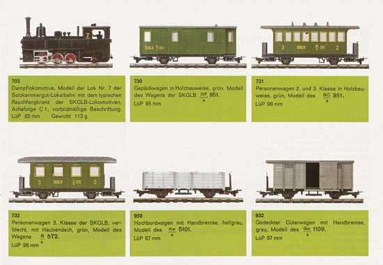 Liliput Schmalspurbahnen H0e 1970