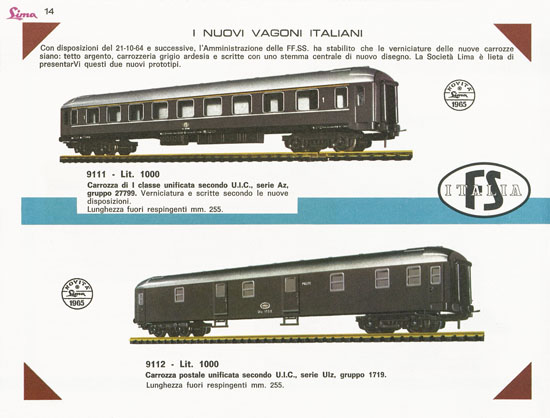 Lima Catalogo 1965-1966