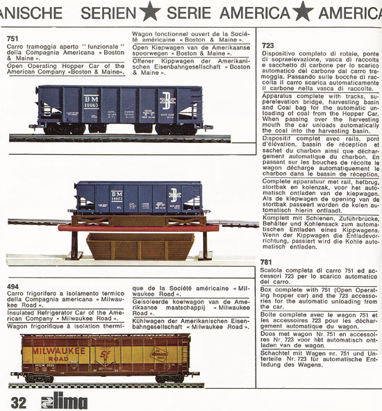 Lima Catalogo Micro Model N 1970-1971