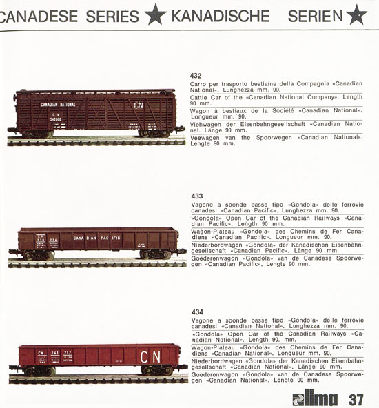 Lima Catalogo Micro Model N 1970-1971