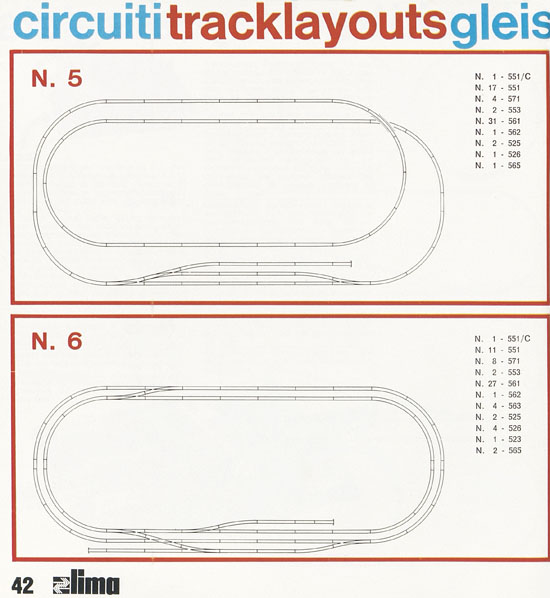 Lima Catalogo Micro Model N 1971-1972