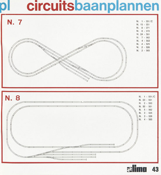 Lima Catalogo Micro Model N 1971-1972