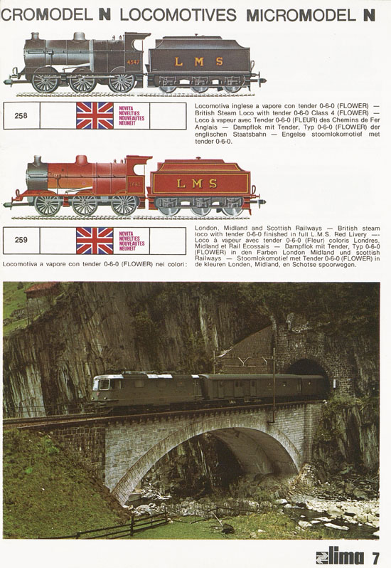 Lima Catalogo Micro Model N 1974-1975