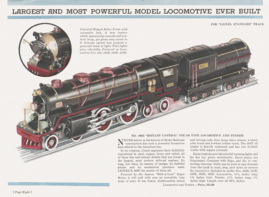 Lionel catalog 1932