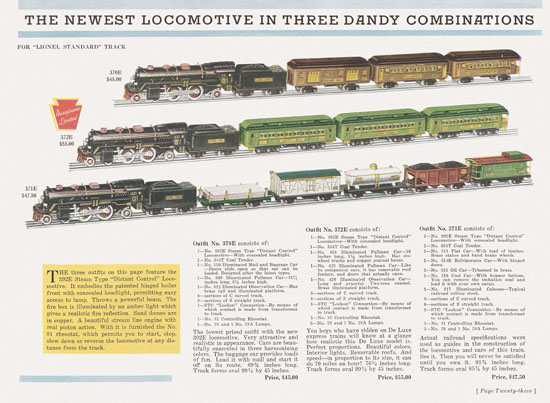 Lionel catalog 1932