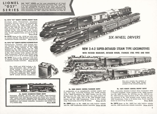 Lionel Katalog 1938, Lionel catalog 1938