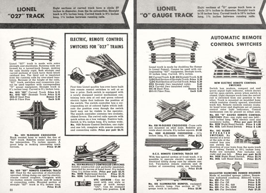 Lionel Katalog 1938, Lionel catalog 1938