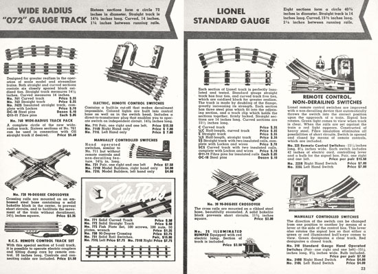 Lionel Katalog 1938, Lionel catalog 1938