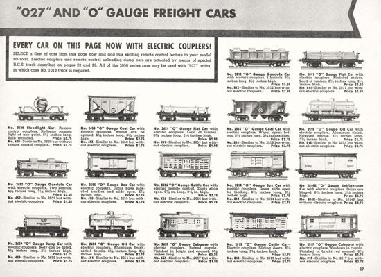 Lionel Katalog 1938, Lionel catalog 1938