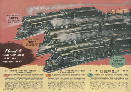 Seite 8 Lionel Katalog 1948