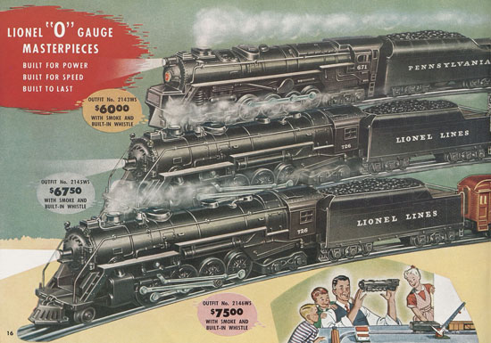 Seite 16 Lionel Katalog 1948
