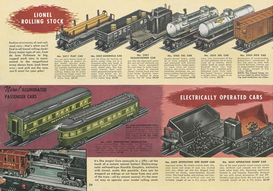 Seite 24 Lionel Katalog 1948