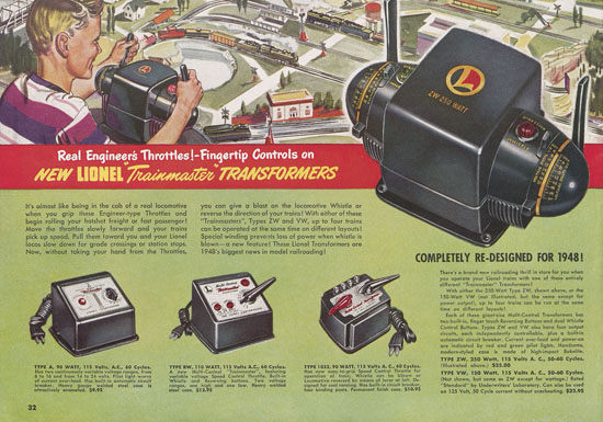 Seite 32 Lionel Katalog 1948