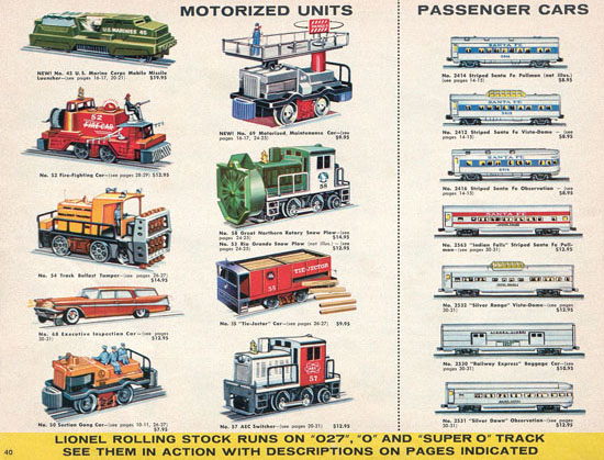 Lionel Katalog 1960, Lionel Modelleisenbahn Spur 0, Lionel trains, Lionel 0 Gauge, Lionel catalog, Lionel catalogue, Lionel railways