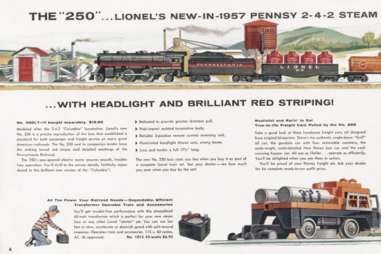 Lionel Consumer catalog 1957