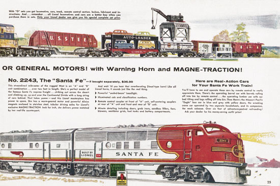 Lionel Consumer catalog 1957