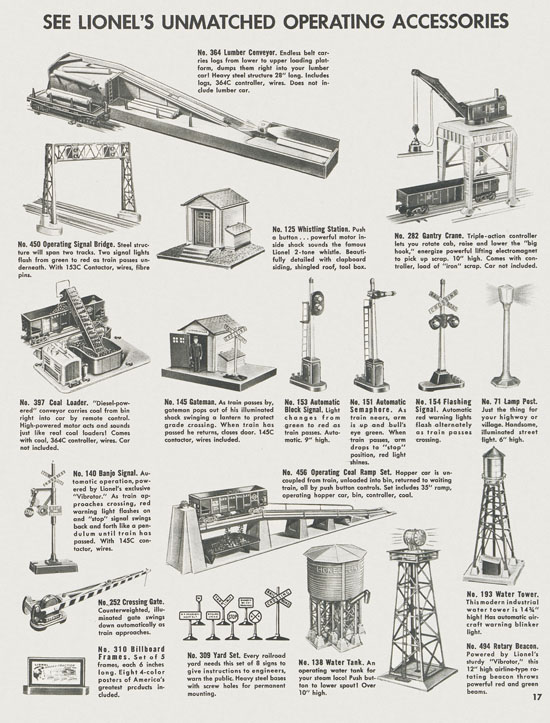 Lionel Trains brochure 1955