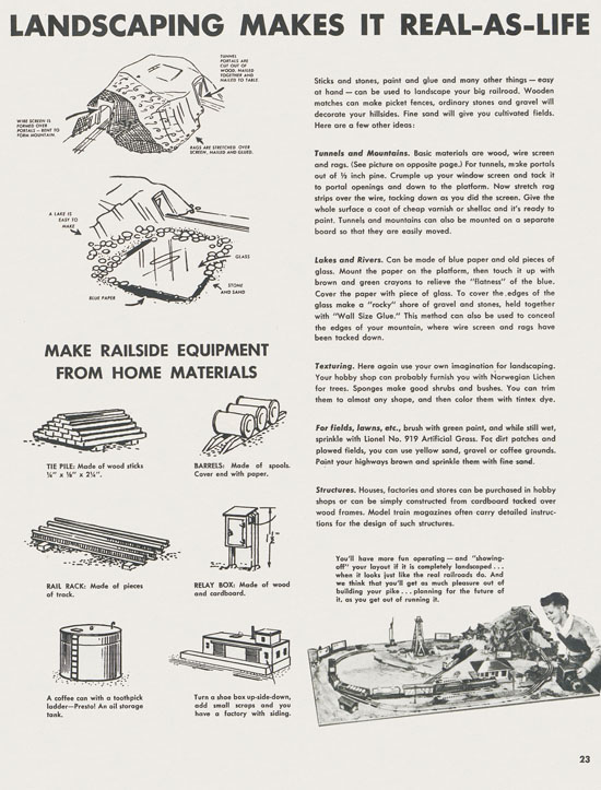 Lionel Trains brochure 1955