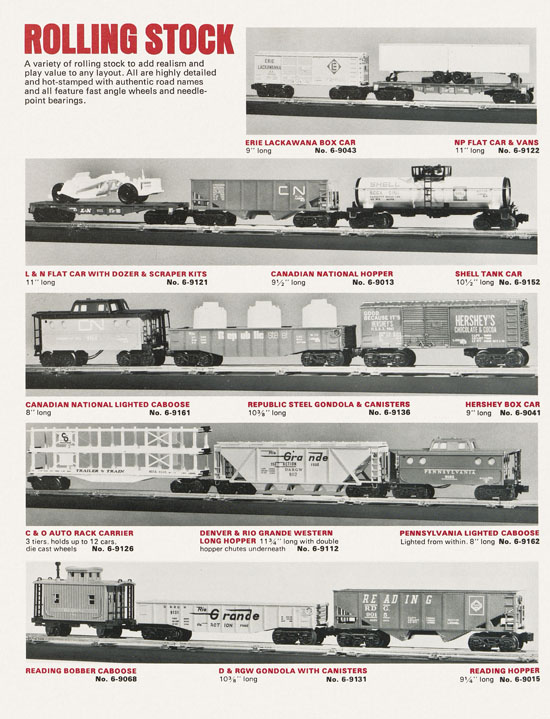 Lionel Brochure 1973