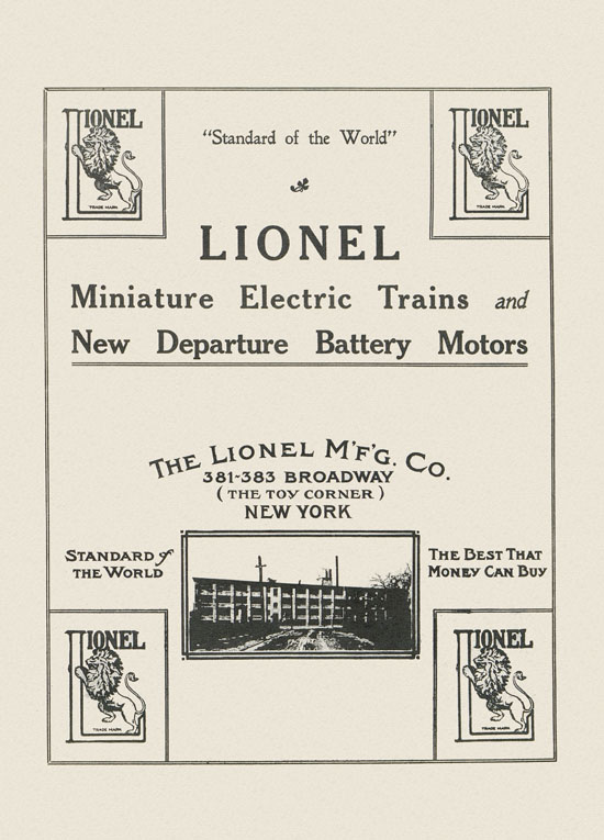 Lionel catalog 1911