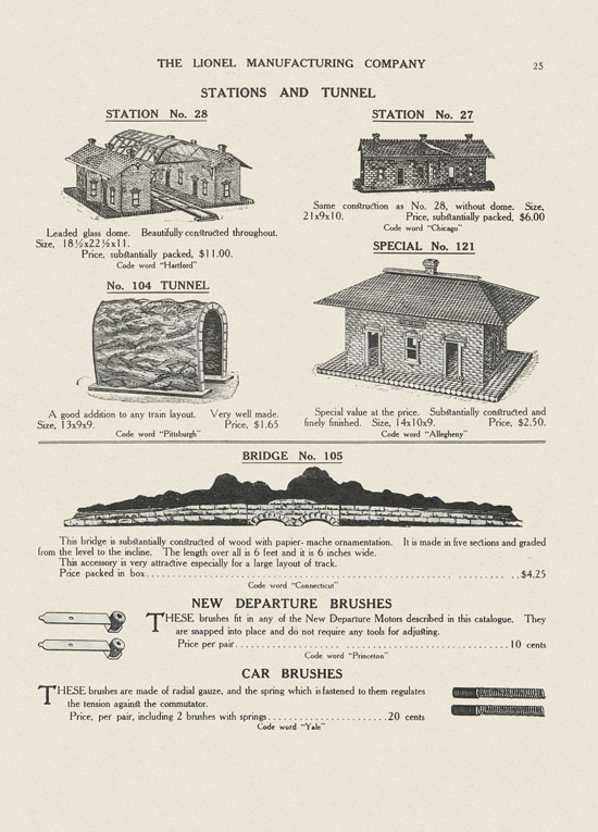 Lionel catalog 1911