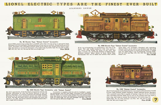 Lionel Trains catalog 1934