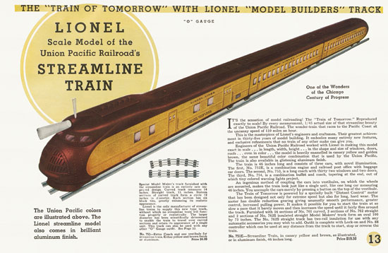 Lionel Trains catalog 1934