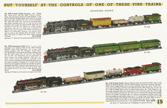 Lionel Trains catalog 1934