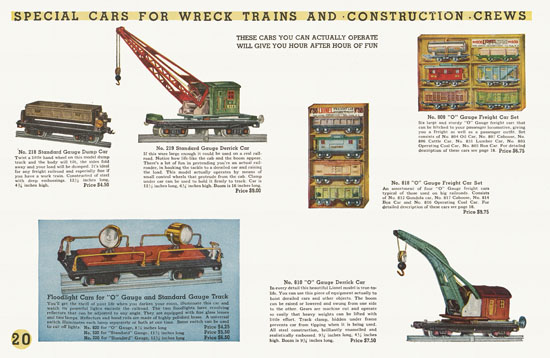 Lionel Trains catalog 1934