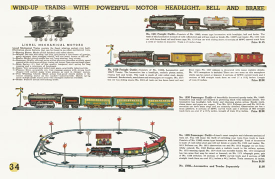 Lionel Trains catalog 1934