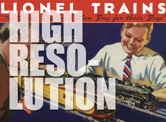 Lionel Trains catalog 1934